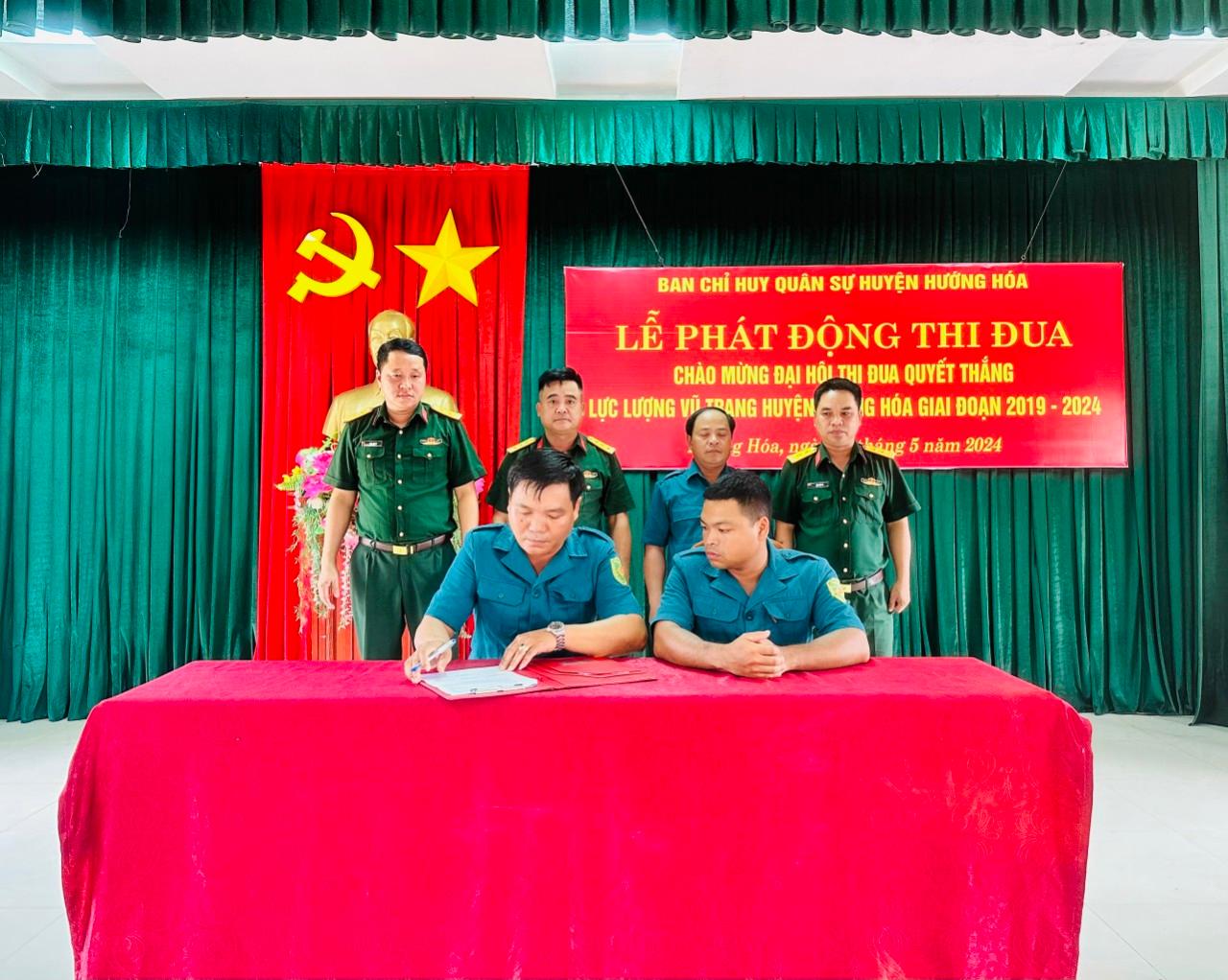 Ban CHQS huyện Hướng Hóa: Phát động phong trào thi đua cao điểm chào mừng Đại hội Thi đua Quyết...